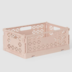 Gergerland Superior Collapsible Crate - Size 1 - Milk Tea - 6 pieces Bundle