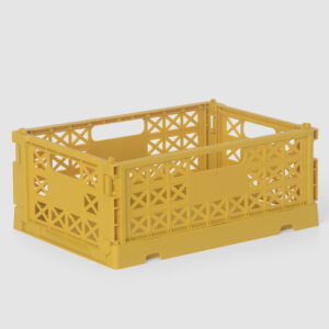 Gergerland Superior Collapsible Crate - Size 1 - Honey Mustard - 6 pieces Bundle