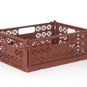 Gergerland Superior Collapsible Crate - Size 2 - Terracotta - 6 pieces Bundle