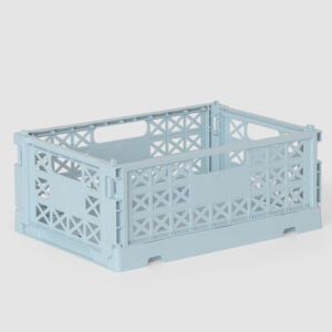 Gergerland Superior Collapsible Crate - Size 1 - Lake Blue - 6 pieces Bundle
