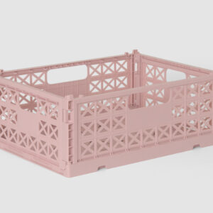 Gergerland Superior Collapsible Crate - Size 2 - Candy Pink - 6 pieces Bundle