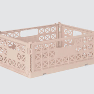 Gergerland Superior Collapsible Crate - Size 2 - Milk Tea - 6 pieces Bundle