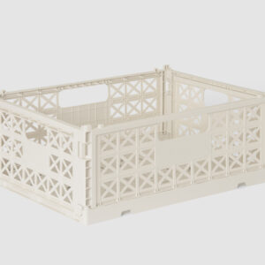 Gergerland Superior Collapsible Crate - Size 2 - Coconut Milk - 6 pieces Bundle