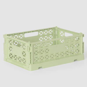 Gergerland Superior Collapsible Crate - Size 1 - Lime Cream - 6 pieces Bundle