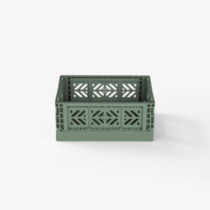 Aykasa Microbox Foldable Crate - Almond Green  - 18 PIECES CARTON