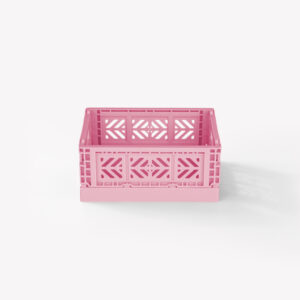 Aykasa Microbox Foldable Crate - Baby Pink - 18 PIECES CARTON