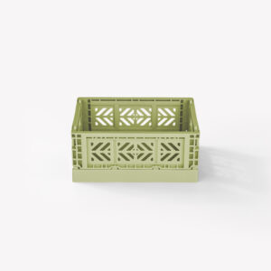 Aykasa Microbox Foldable Crate - Lime Cream - 18 PIECES CARTON
