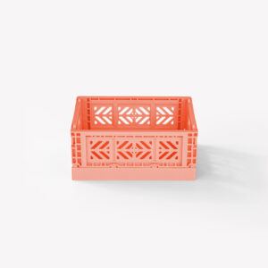 Aykasa Microbox Foldable Crate - Salmon Pink - 18 PIECES CARTON