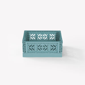 Aykasa Microbox Foldable Crate - Teal - 18 PIECES CARTON
