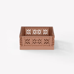 Aykasa Microbox Foldable Crate - Warm Taupe - 18 PIECES CARTON